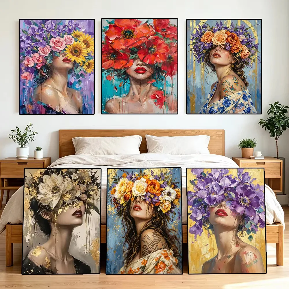 Photo Mosaic Print - Peinture à strass, motif abstrait représentant