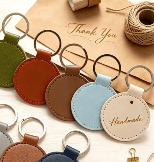 Initial Ring Custom - Porte-clés rond personnalisé pour chambre d'hôtel,
