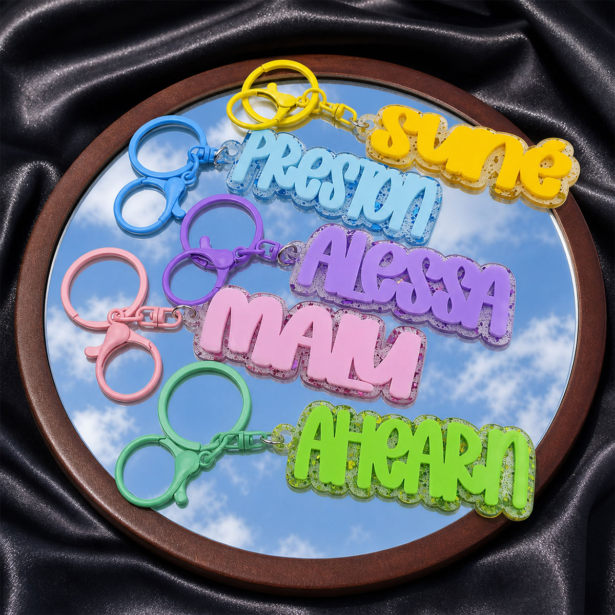 Porte-clés personnalisé en acr - Initial Ring Custom avis et prix